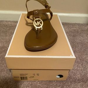 Leather Michael Kors Luggage Sandal